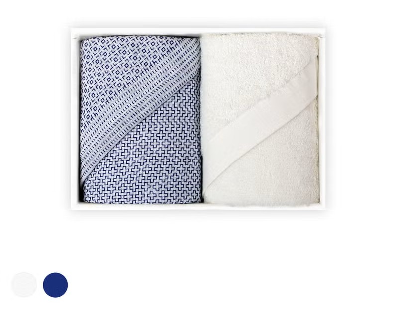 『cogin-コギン』『IORINO／すぐさら』(アイボリー）フェイスタオル２枚組ギフトセット【M箱】