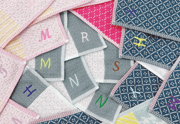 イニシャル刺繍イメージ