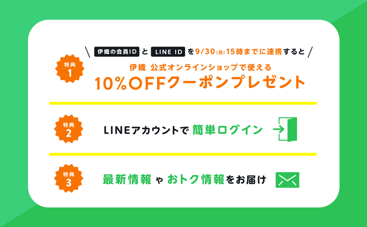LINE ID連携でお買い物が便利に