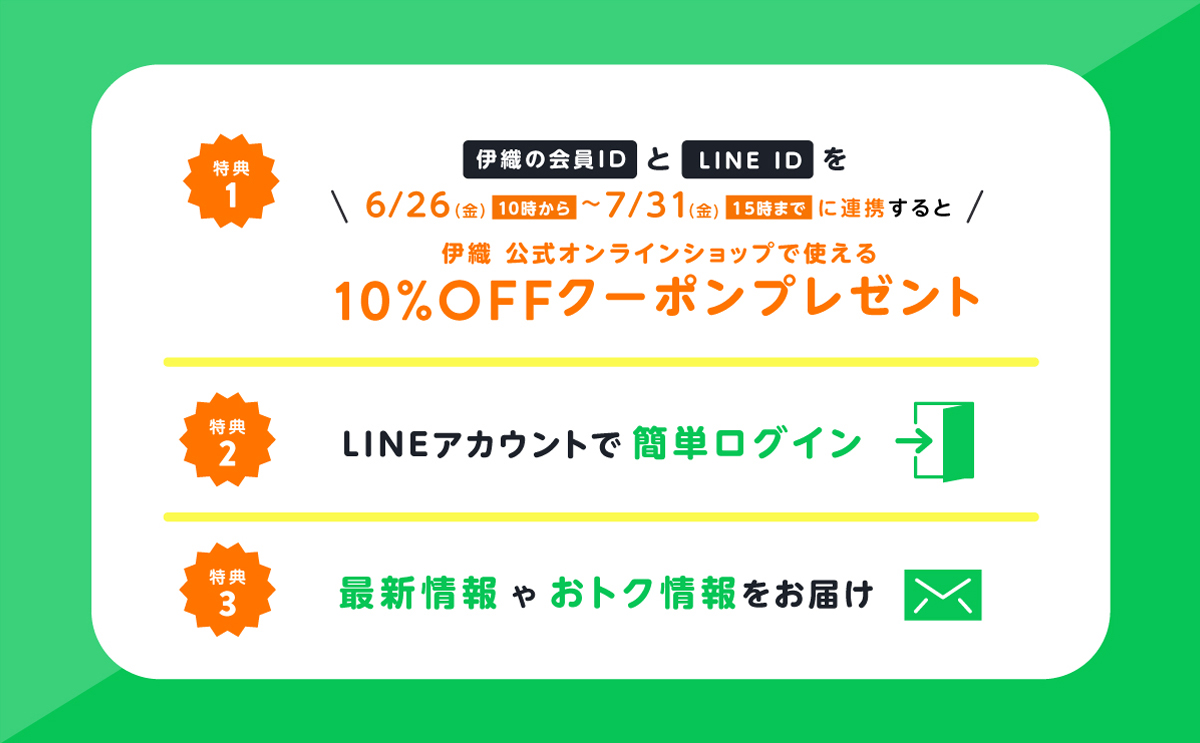 LINE ID連携でお買い物が便利に