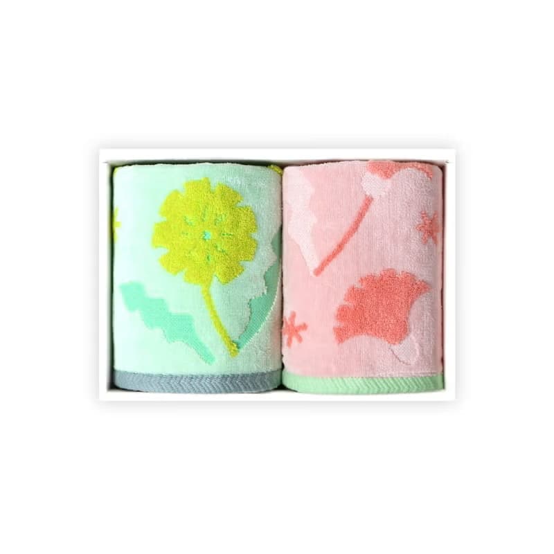 『tanpopo-タンポポ』フェイスタオル2枚組ギフトセット【M箱】