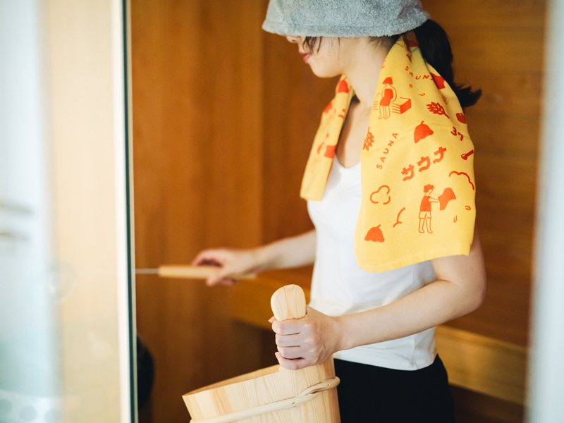 お茶染めサウナタオル2