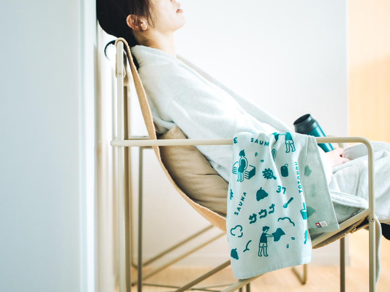 お茶染めサウナタオル3