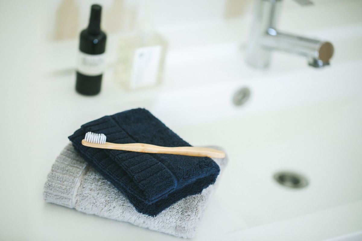 iorinoよくすうタオルを畳んだイメージ