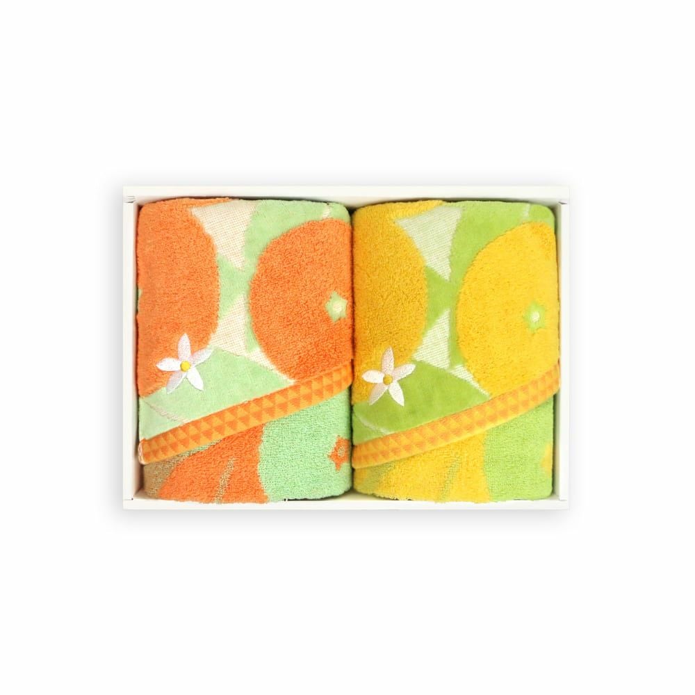 専用❤みかん＊癒しの⭐厚め＊オリジナルボディタオル❤肉球柄⭐グリーンイエロー 今治タオル取扱店「伊織」 | タンポポ・ミカンの花がリニューアル その他