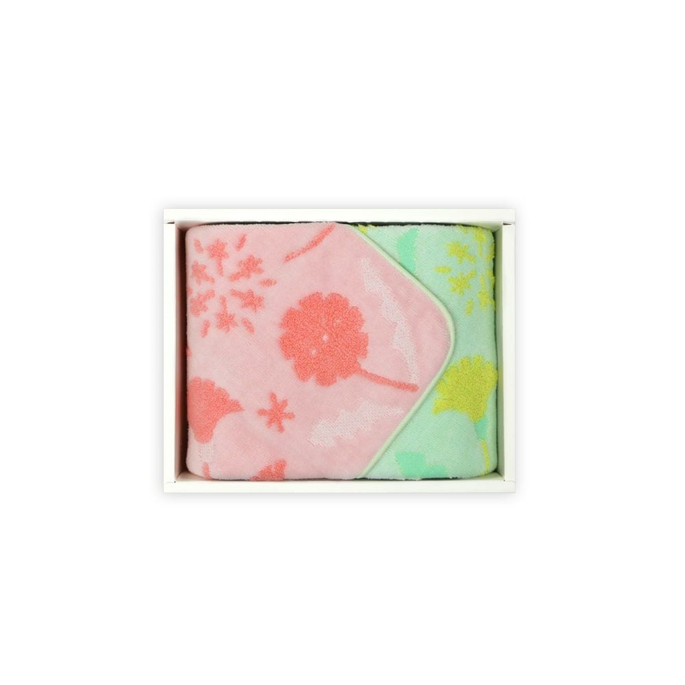 tanpopo-タンポポ』タオルハンカチ（PK・YE)2枚組ギフトセット【S箱