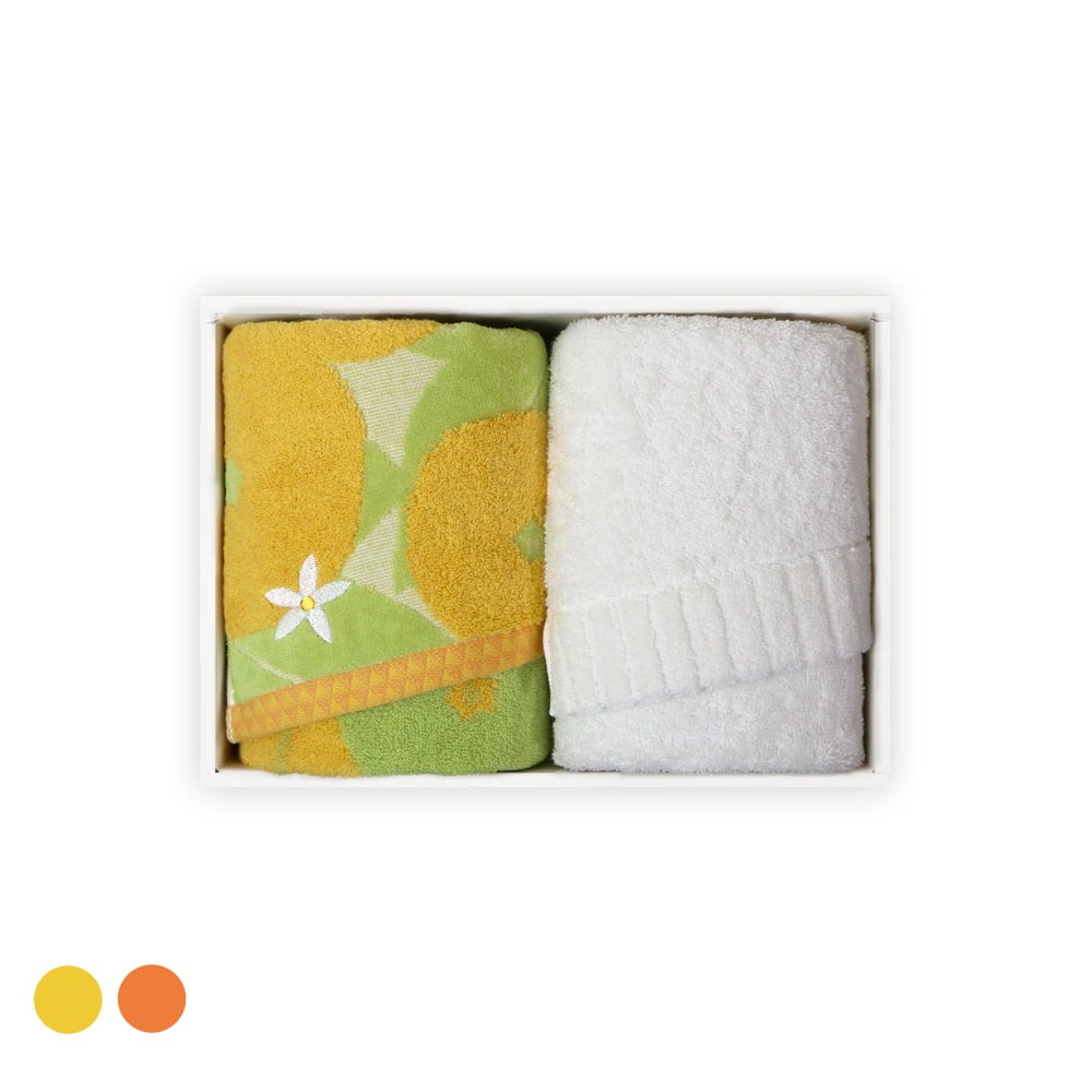 niwa-ニワ』『IORINO／ふわふわ』(GY）フェイスタオル2枚組ギフト