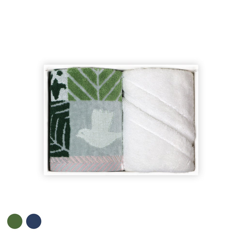 shinrin-シンリン』『IORINO／きよらか』（WH）フェイスタオル2枚組